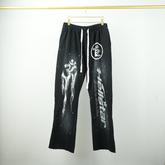 Black Vintage Hell⭐ Records Pants